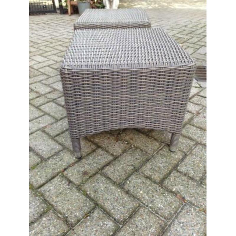 2 hockers, footstool, voetenbankjes, Grijs RUILEN