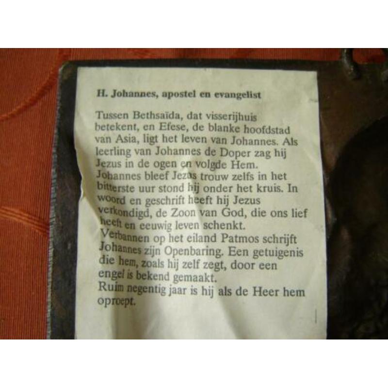 Hl. Johannes apostel en evangelist brons