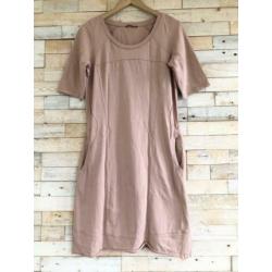 Sandwich oudroze jurk, maat M - NP 89,95 - wyp
