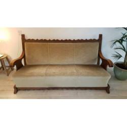 Vintage driezits bank / bezorging kan / drie zits bankstel