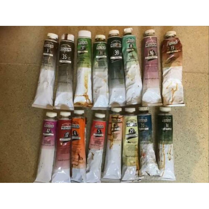 16 x Winsor en Newton olieverf 200 ml