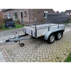 Saris bakwagen tandemasser Dubbelasser aluminium