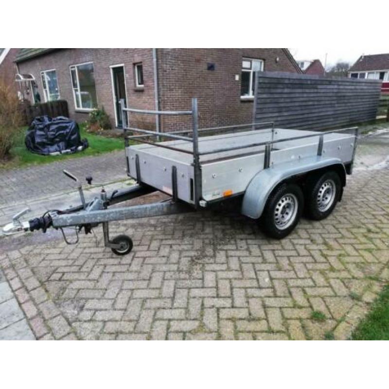 Saris bakwagen tandemasser Dubbelasser aluminium
