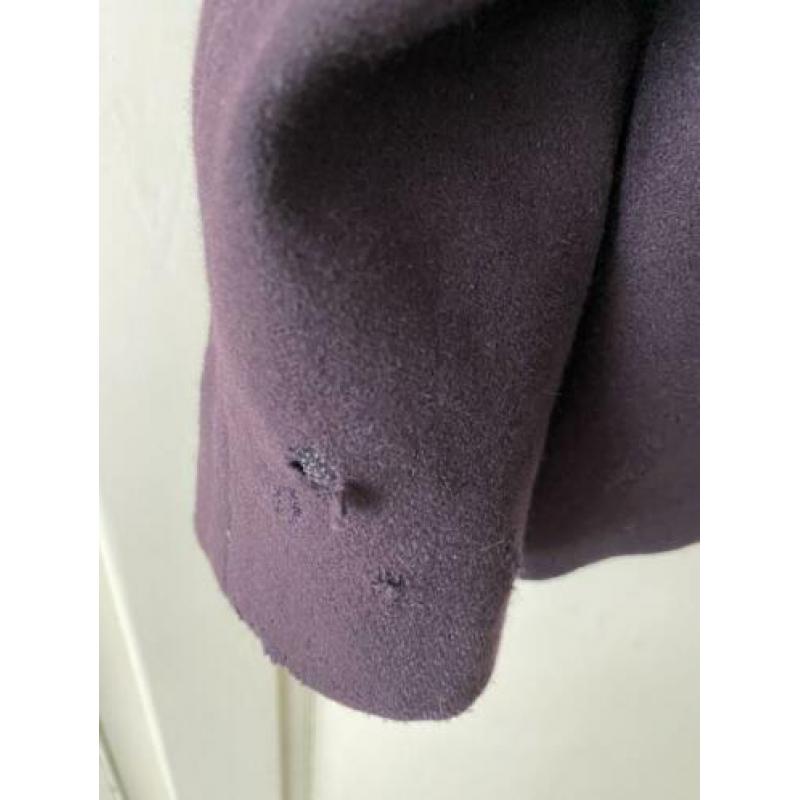 capuchon Jas cos, aubergine, paars, maat 40, wol