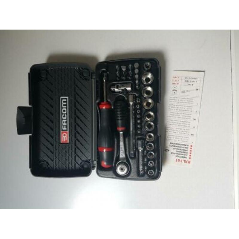 Facom compacte 1/4" doppenset 6-kant 5,5 - 14mm