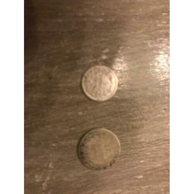 Lot Wilhelmina en Willem lll munten