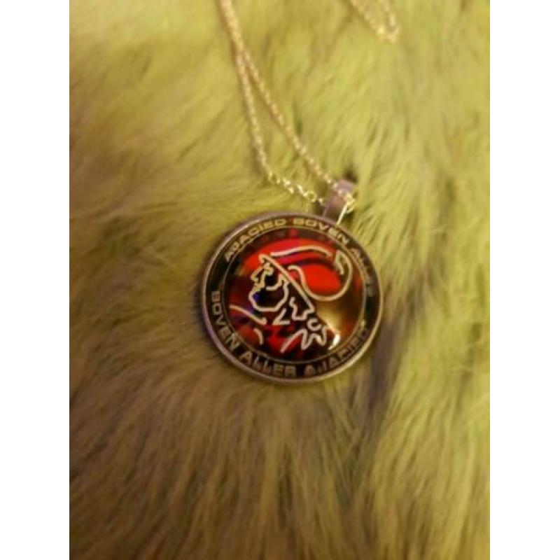 Sterling Zilveren 925/1000 Ajax Logo Ketting