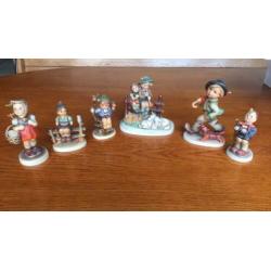 Verzameling Hummel beeldjes, 6 stuks