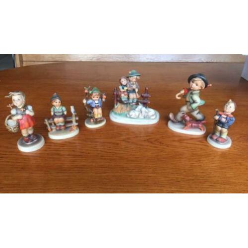 Verzameling Hummel beeldjes, 6 stuks