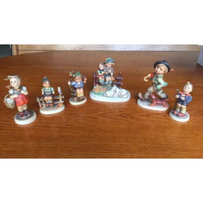 Verzameling Hummel beeldjes, 6 stuks
