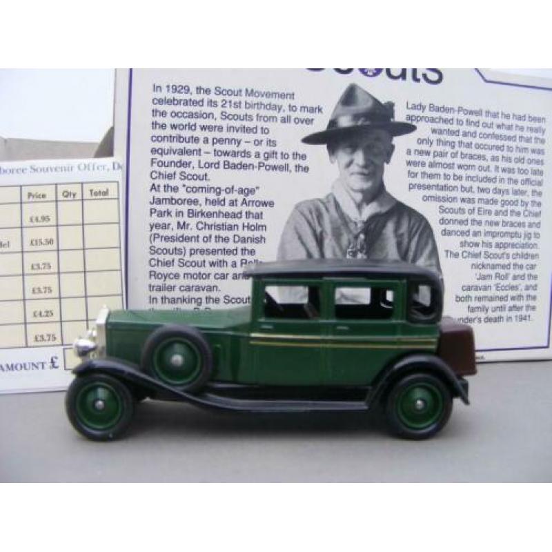 Rolls Royce Silver Ghost, Lledo promotional, groen/zwart