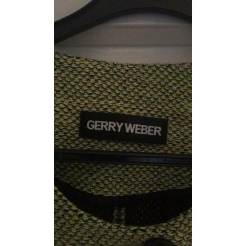 ZGAN Gerry Weber colbert jasje maat 46; appeltjes groen