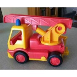 Wader vuilnisauto en brandweer