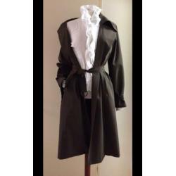 MaxMara Max Mara 38 gabardine trenchcoat mantel jas bruin