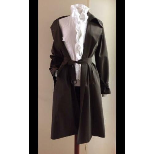 MaxMara Max Mara 38 gabardine trenchcoat mantel jas bruin