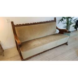 Vintage driezits bank / bezorging kan / drie zits bankstel