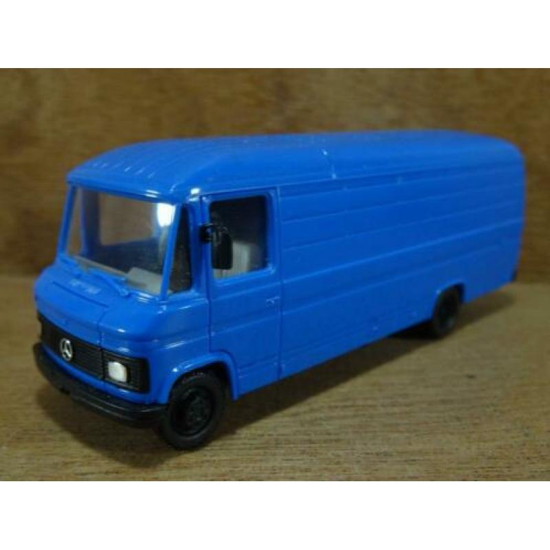 HERPA 1:87, MB 508D Extra lang, Blauw, Zie Foto`s