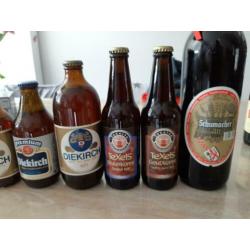 Oude bier flessen diekirch texels schumacher heussensche wit