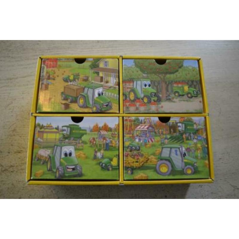 Set van 4 John Deere puzzels