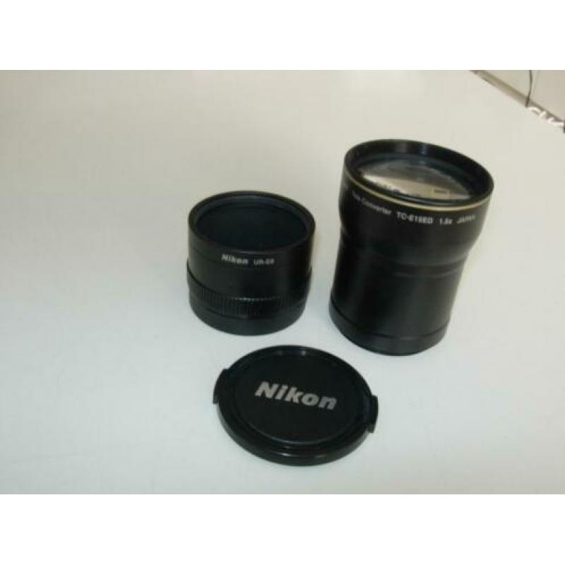 Nikon TC E15ED Revue 2X Danubir 2X Century 65X Soligor 1.5X