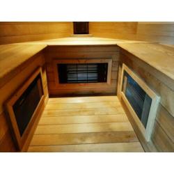 Infrarood hoekcabine 145GD 3 persoons.