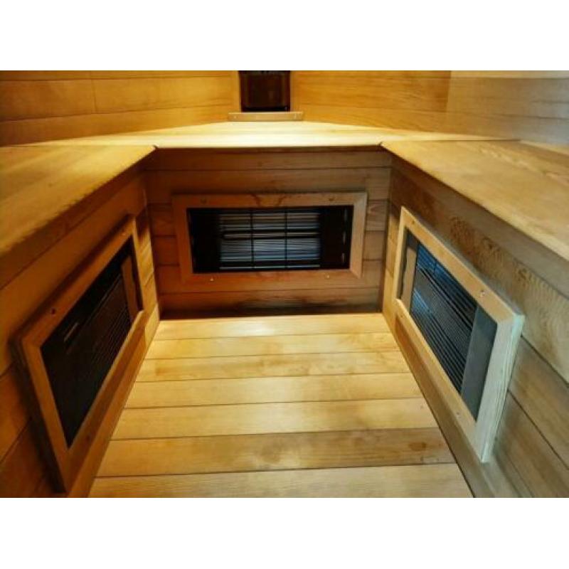 Infrarood hoekcabine 145GD 3 persoons.