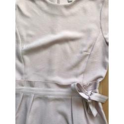 Lichtroze poederroze roze jurkje H&m 38 strik taille