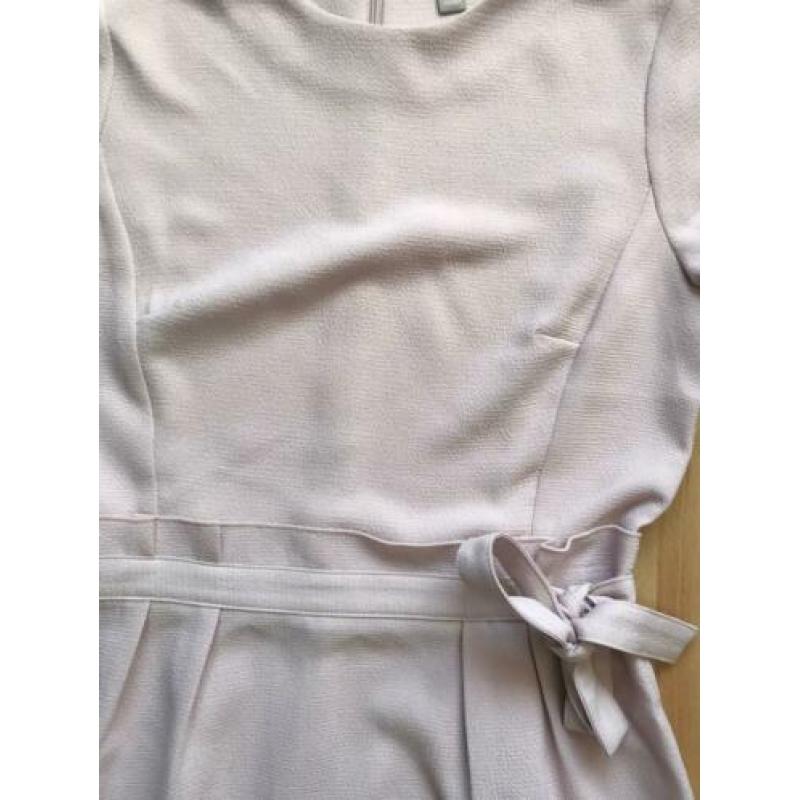 Lichtroze poederroze roze jurkje H&m 38 strik taille