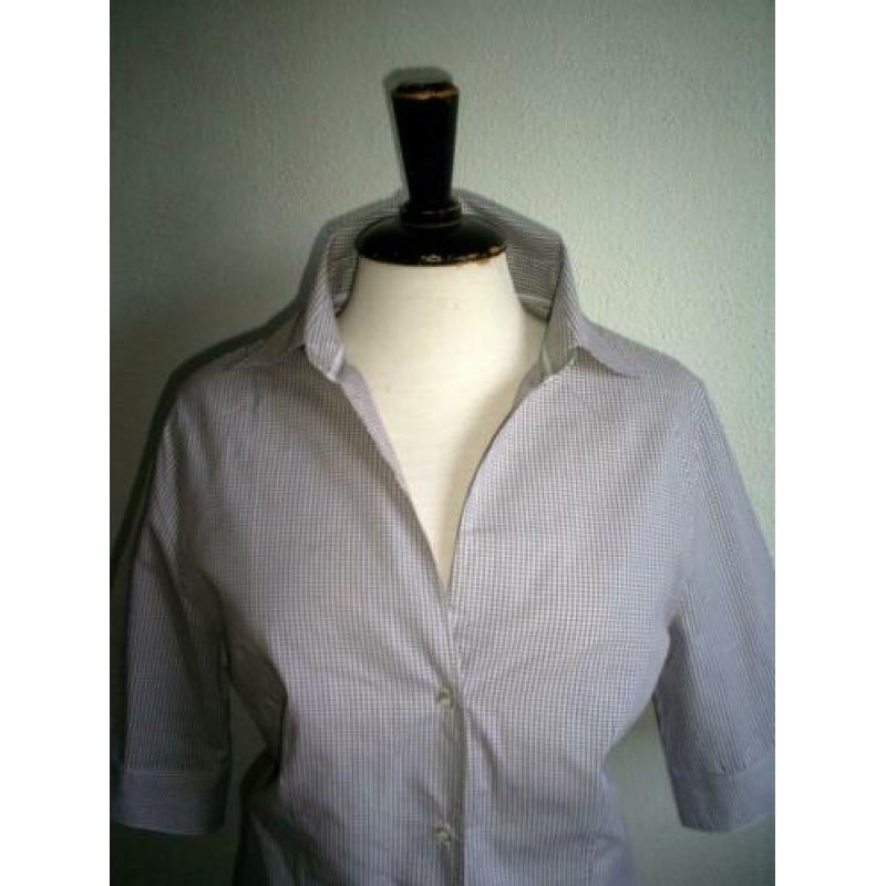 NIEUW !!! beige geruite STANFIELD blouse mt. M mooi model