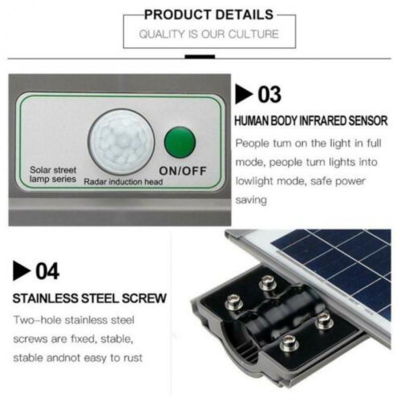60W LED solar staat lamp