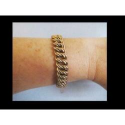 Bijzonder 8K Gouden Dubbele-Curve Armband!!!