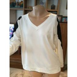 KAREN MILLEN Sweater met kant, maat 14 L