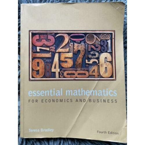 Essential Mathematics isbn 9781118358290; Bedrijfskunde