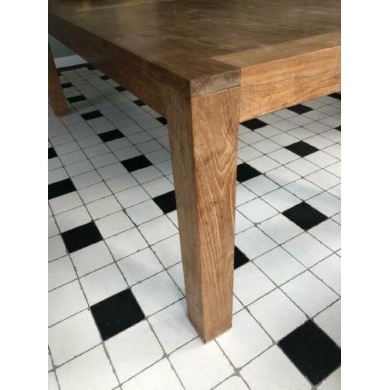 Mooie houten eettafel 220x100