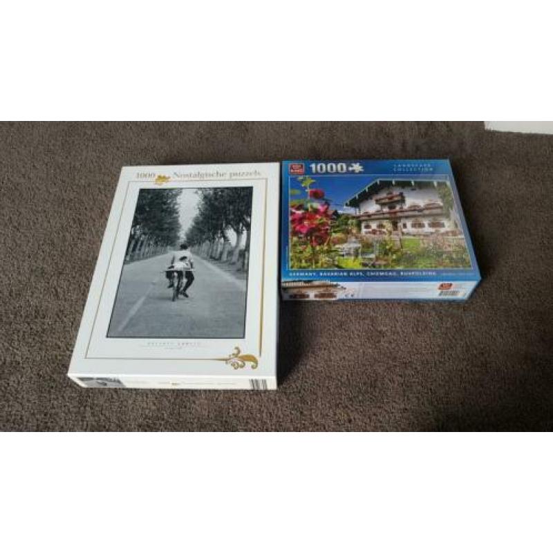 3 puzzels en grote puzzelmat