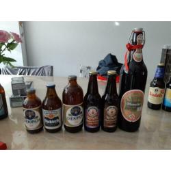 Oude bier flessen diekirch texels schumacher heussensche wit