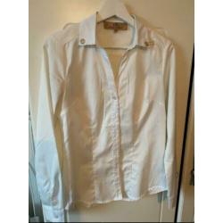 Goldie estelle witte blouse met goud detail