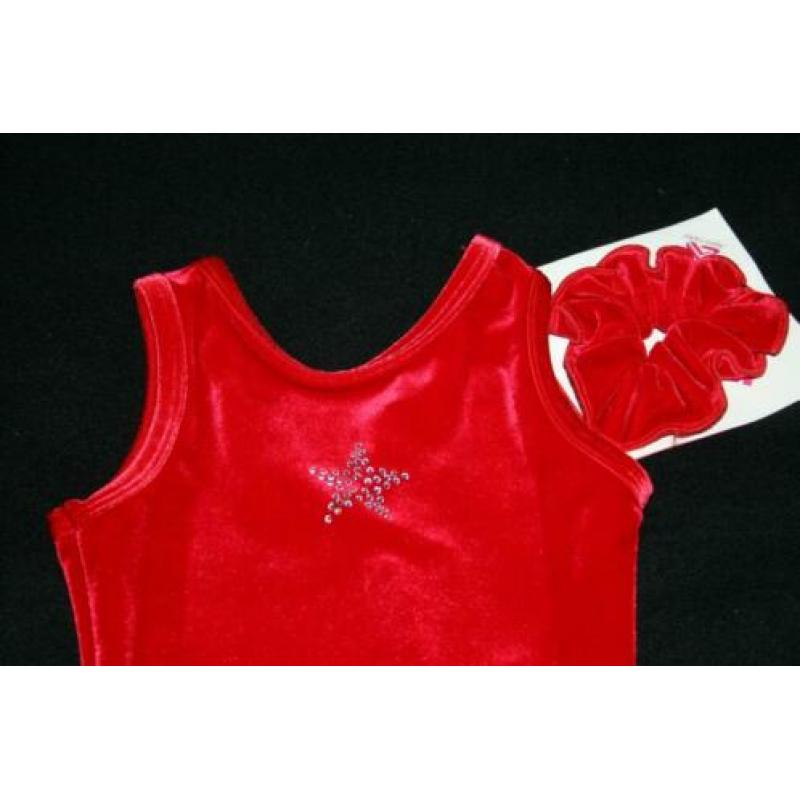Nieuw Alpha Factor turnpakje mt Child Small (=110) rood-ster