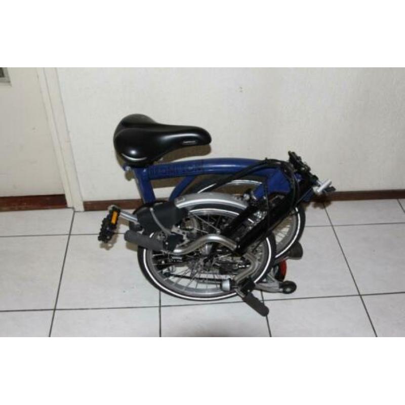 Bromptom vouwfiets blauw