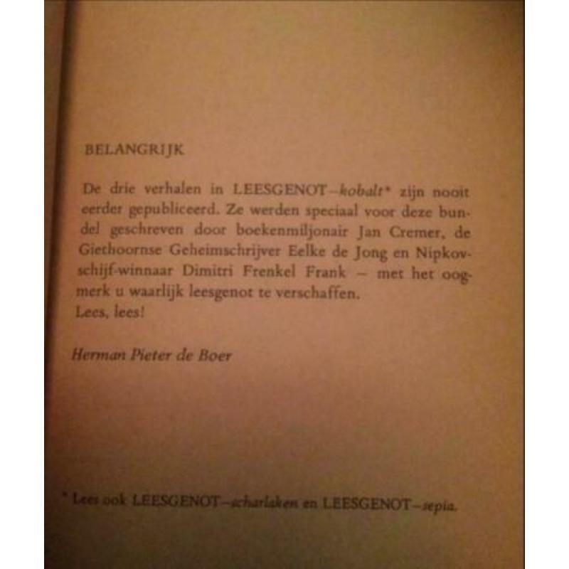 Leesgenot: Jan Cremer: De lolli van Molli + E de Jong + DFF