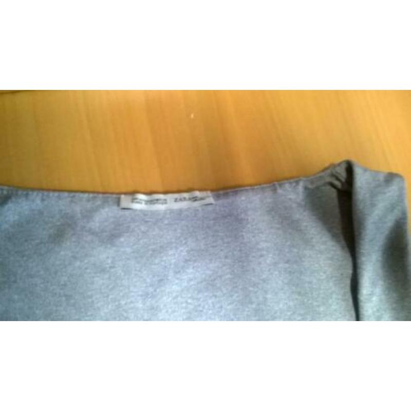Grijs luxere top ZARA, maat M, zo goed als nieuw