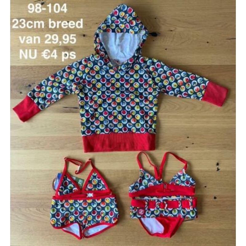 Bikini, badpak 98-104 van 29,95 NU €4 NIEUW laatste stuks