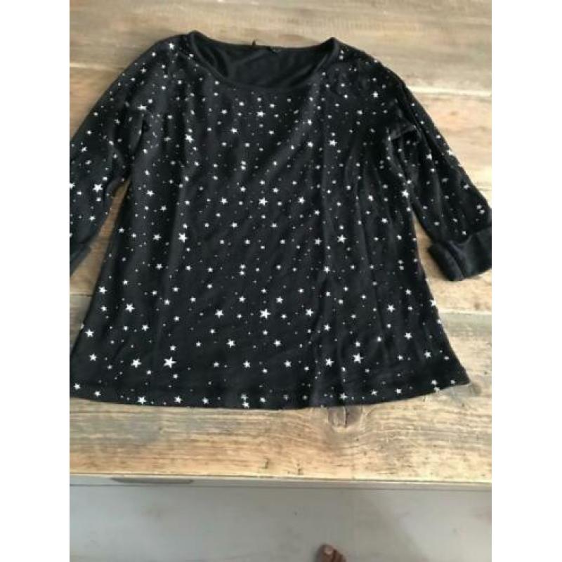 t-shirt met lovertjes (Miss Etam)