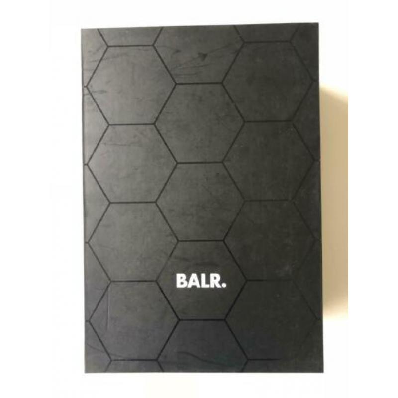 NIEUW Balr Leather Clean Logo Clean Sneakers Maat 42 Zwart