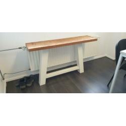 Tafelpoot, industrieel A-model in wit