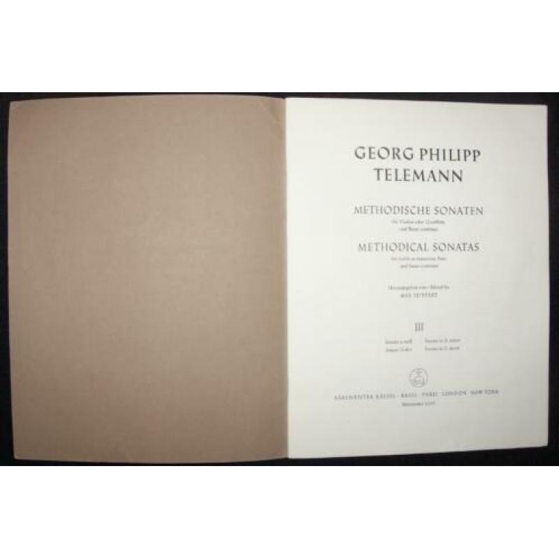 George Philipp Telemann - Methodische Sonaten fur Violine (Q