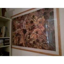 elfenposter in houten lijst met plexiglas bxh=1.74×1.04