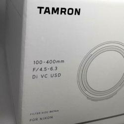 Tamron 100-400 MM F/4.5-6.3 Di VC USD Nik AF