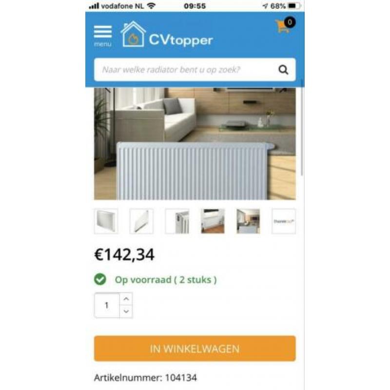 Thermrad T21 compact radiator NIEUW verwarming 70 X 1000