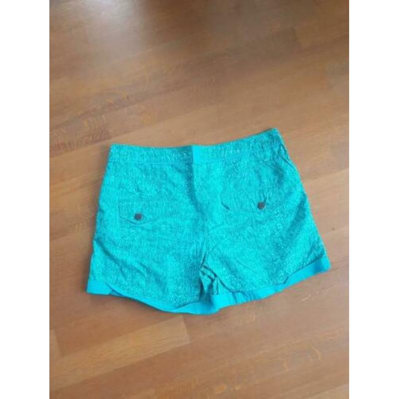Groen blauwe korte broek maat 44 M&S mode NIEUW 100% katoen